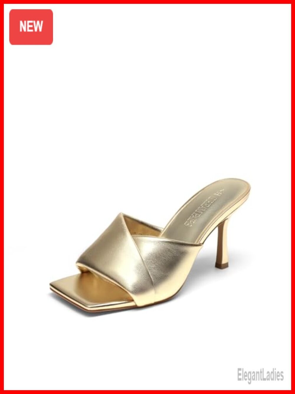 Sexy Open Toe Square Toe Stilettos Heels Mules Slip On Dress Pumps Sandals